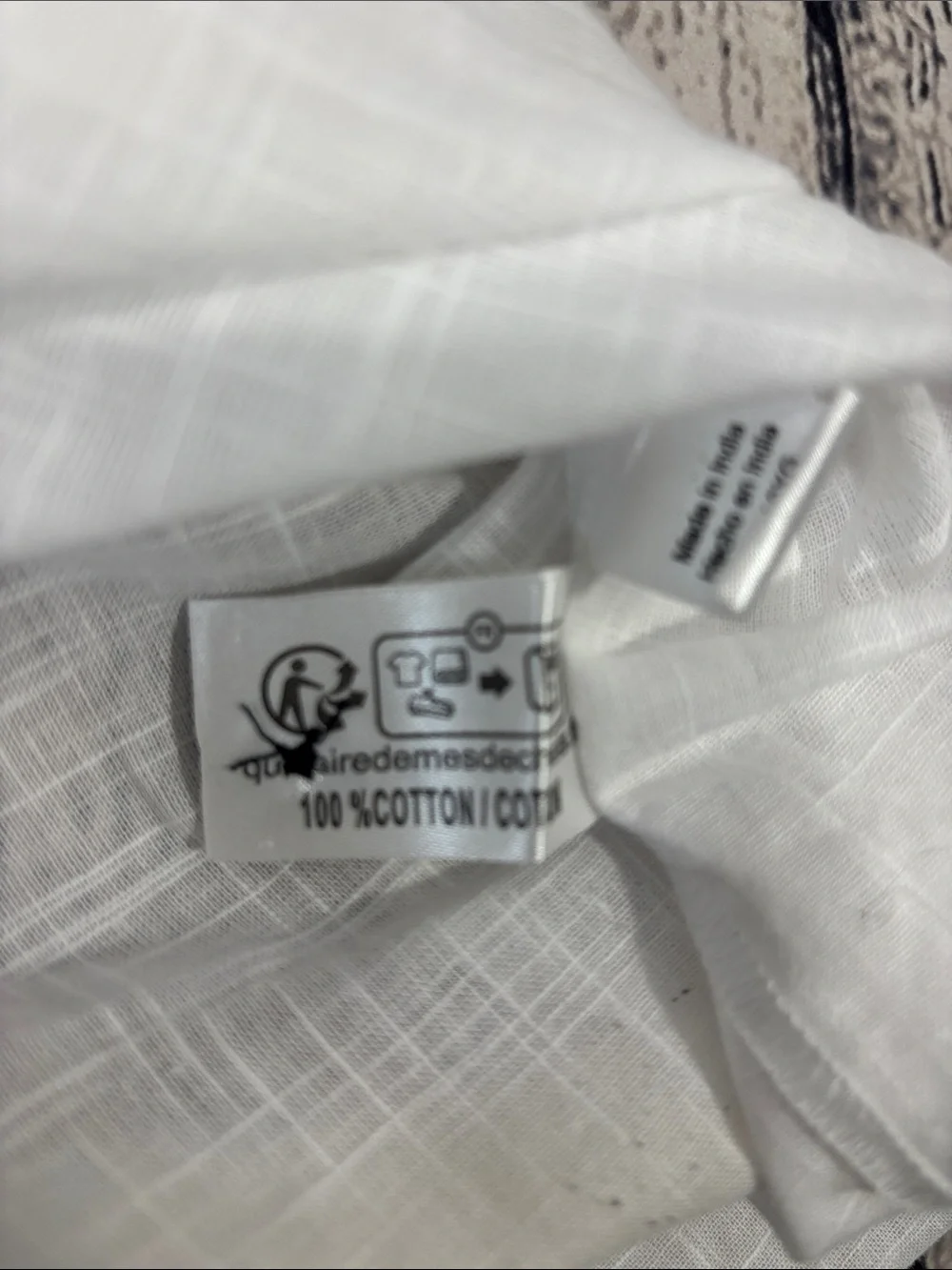 Men's White Short-Sleeve Cotton Casual Button-Down Shirt by Blanc du Nil - Picture 7 of 8